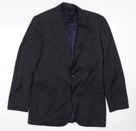 Jaeger Men's Blue Blazer, Size 38R, Wool Jacket