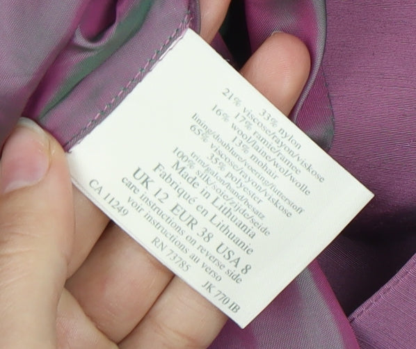 Laura Ashley Women's Purple Suit Jacket Size 12