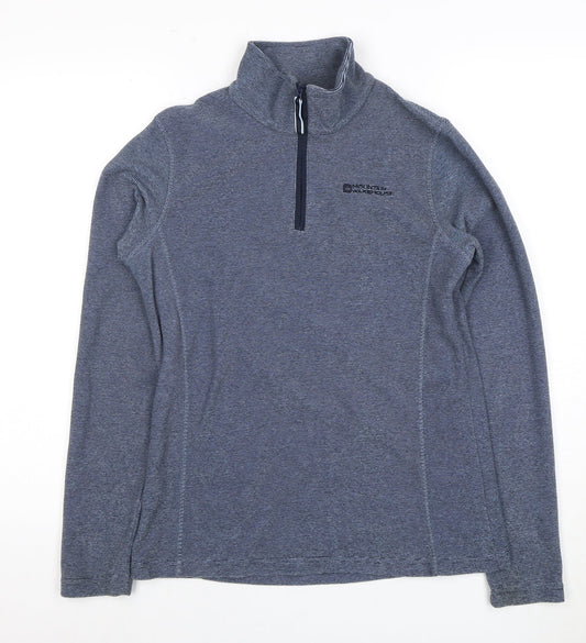 Mountain Warehouse Women's Blue Lightweight 1/2 Zip Sweatshirt