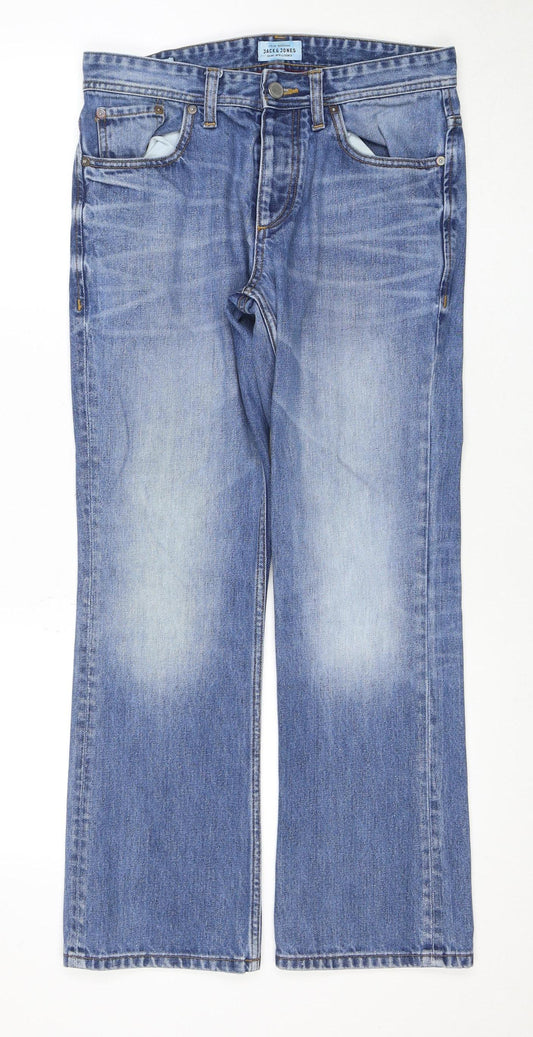 Jack & Jones Men's Blue Straight Jeans Size 30
