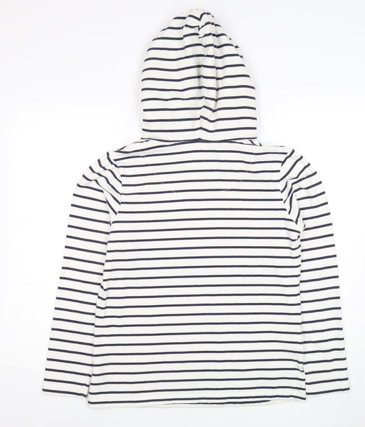 Fat Face Women's Blue Striped Pullover Hoodie XS