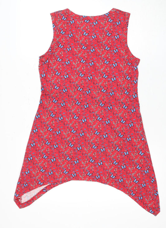 Womens UK Size 8 Joe Browns Red Cotton Tank