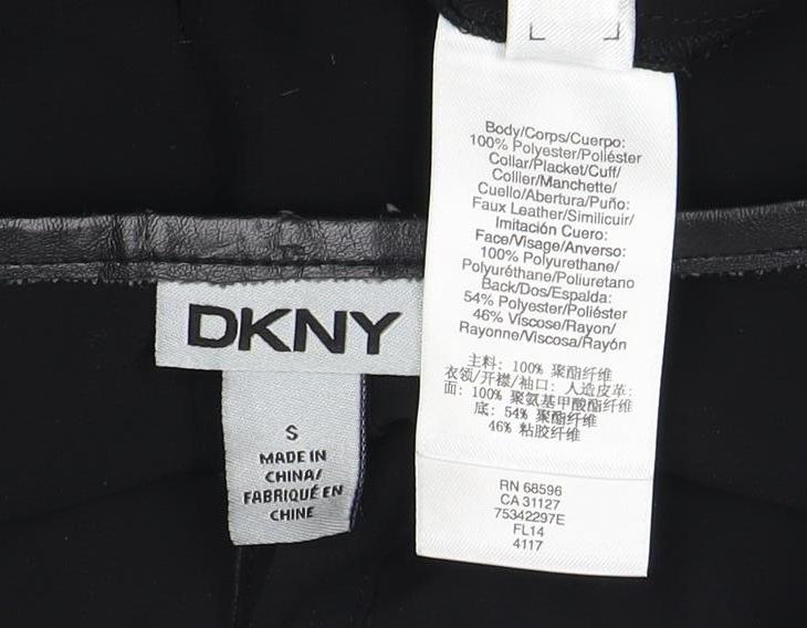DKNY Women's Black Long Sleeve Blouse Size S