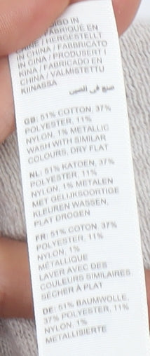 Fat Face Women's Beige Polka Dot Pullover Jumper Size 18