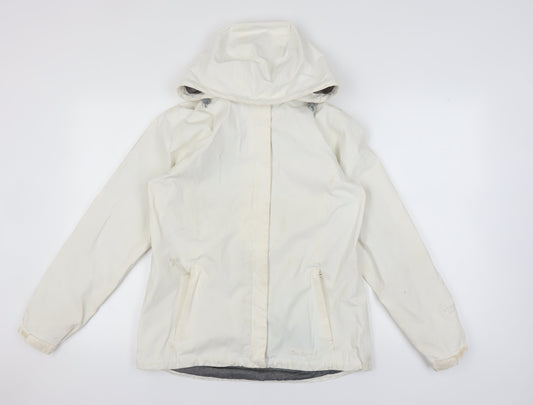 Peter Storm Women's White Waterproof Rain Coat Size 12