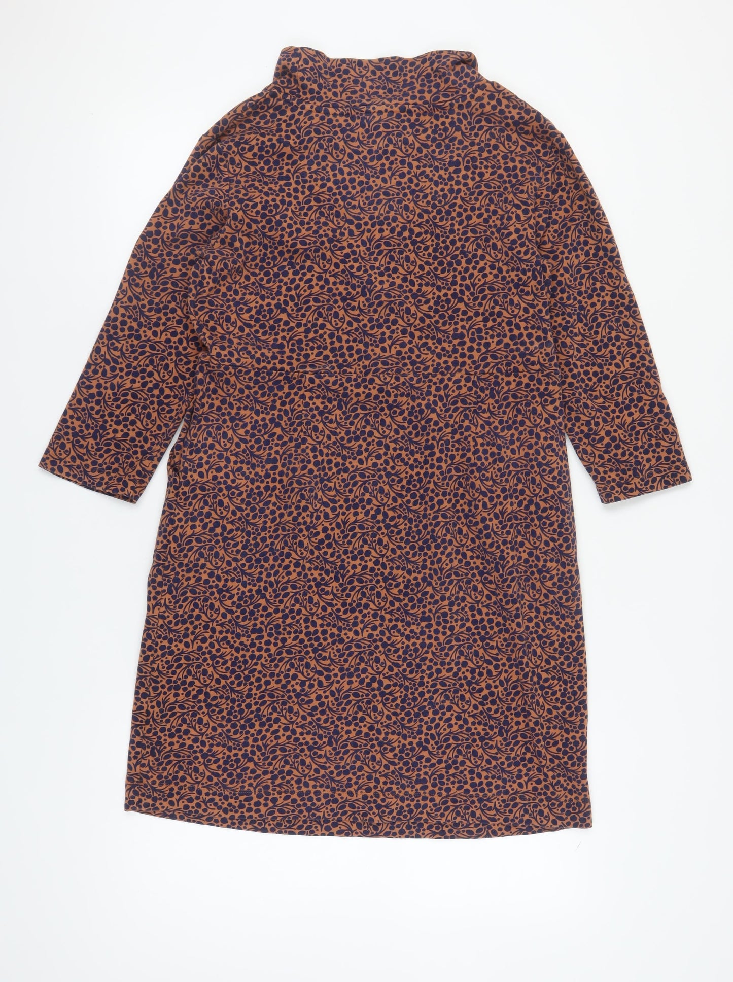 White Stuff Women's Brown Shift Dress Size 12