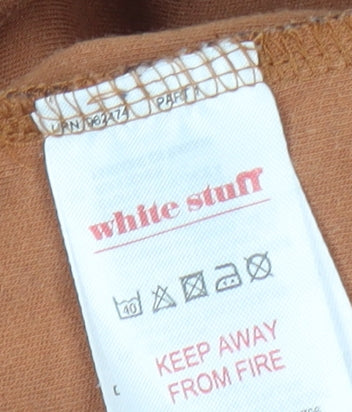 White Stuff Women's Brown Shift Dress Size 12