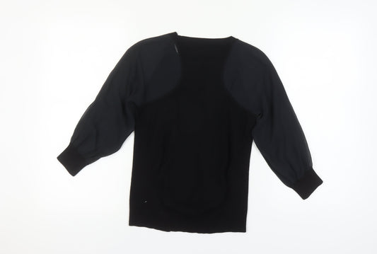 Womens UK 6 Regular Karen Millen Black Pullover Tight-Knit