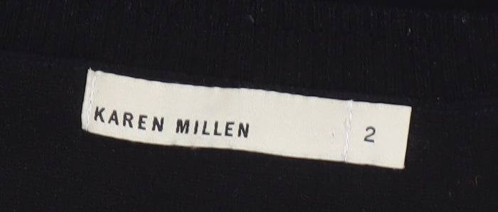 Karen Millen Women's Black Pullover Jumper Size 6