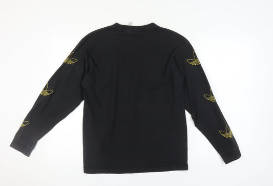 Adidas Black Unisex Medium Logo Sweatshirt