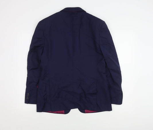 Performance Suit Men's Blue Jacket Size 40 Regular Fit