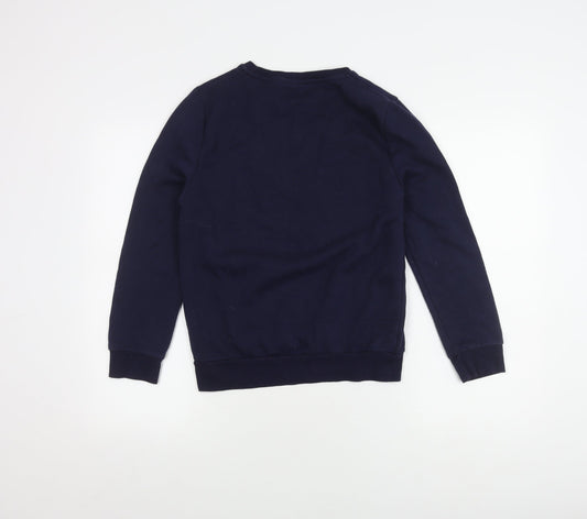 Disney Women's Blue Stitch Sweatshirt 2XS Pullover