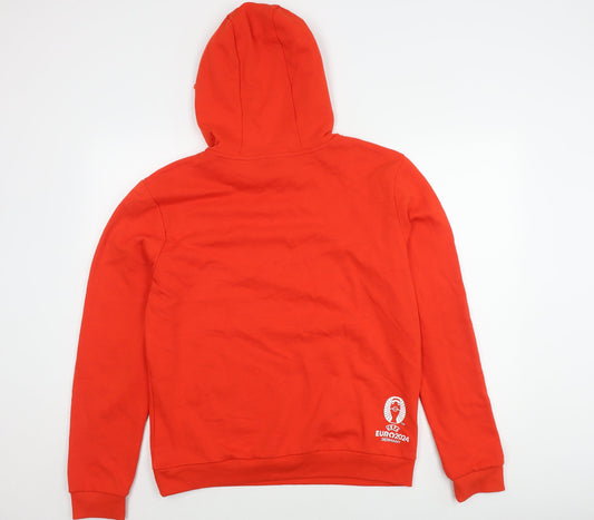 UEFA EURO 2024 Men's Red Pullover Hoodie M