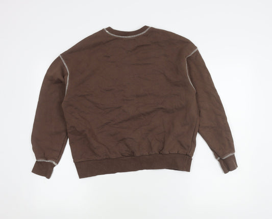 Pull&Bear Teens Brown Pullover Sweatshirt XS