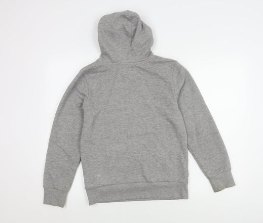 Converse Grey Girls' Pullover Hoodie, Size 12-13 Years, Casual