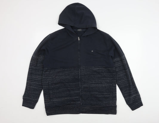Jack & Jones Men's XL Black Full Zip Hoodie