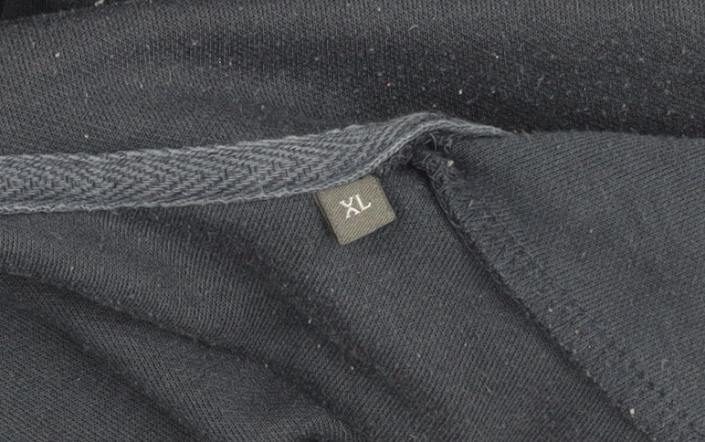 Jack & Jones Men's XL Black Full Zip Hoodie