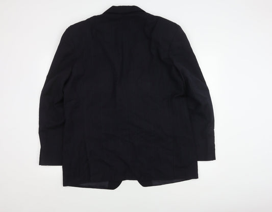 M&S Men's Blue Striped Blazer 44R