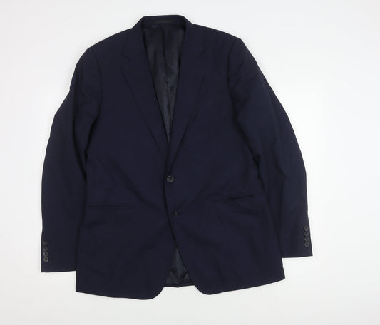 Jaeger Men's Blue Blazer 42R Regular Fit Formal