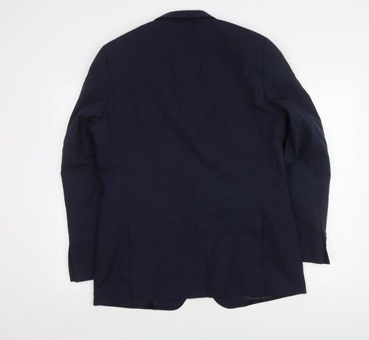 Jaeger Men's Blue Blazer 42R Regular Fit Formal