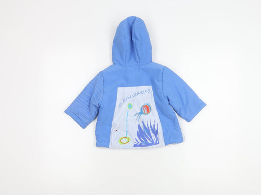 Marèse Boys Blue Puffer Jacket 6 Months Hooded Winter Coat