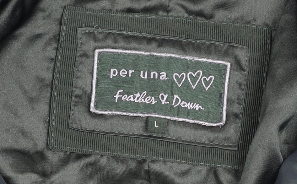 Marks and Spencer Women’s Green Puffer Cape, Size L