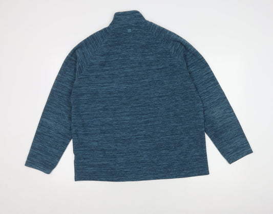 Mountain Warehouse Men's Blue 1/2 Zip Sweatshirt Large