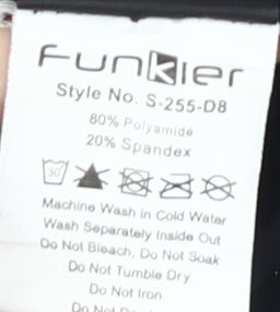 Funkier Men's Black Compression Cycling Shorts 2XL