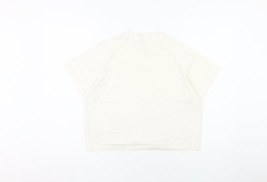 Nike Unisex White L Basic Crew Neck T-Shirt