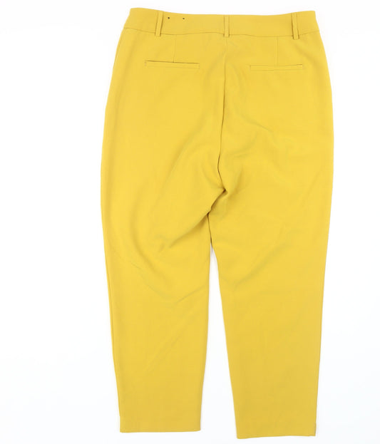 Massimo Fabbro Women's Yellow Trousers XL