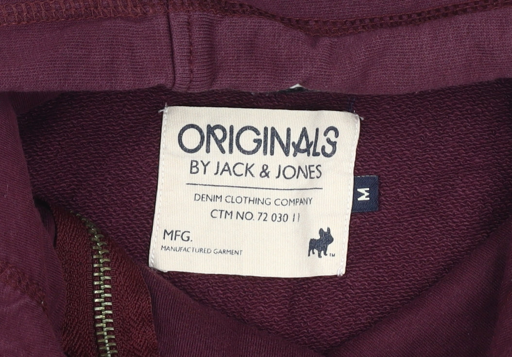 Jack & Jones Men's Purple Pullover Hoodie M