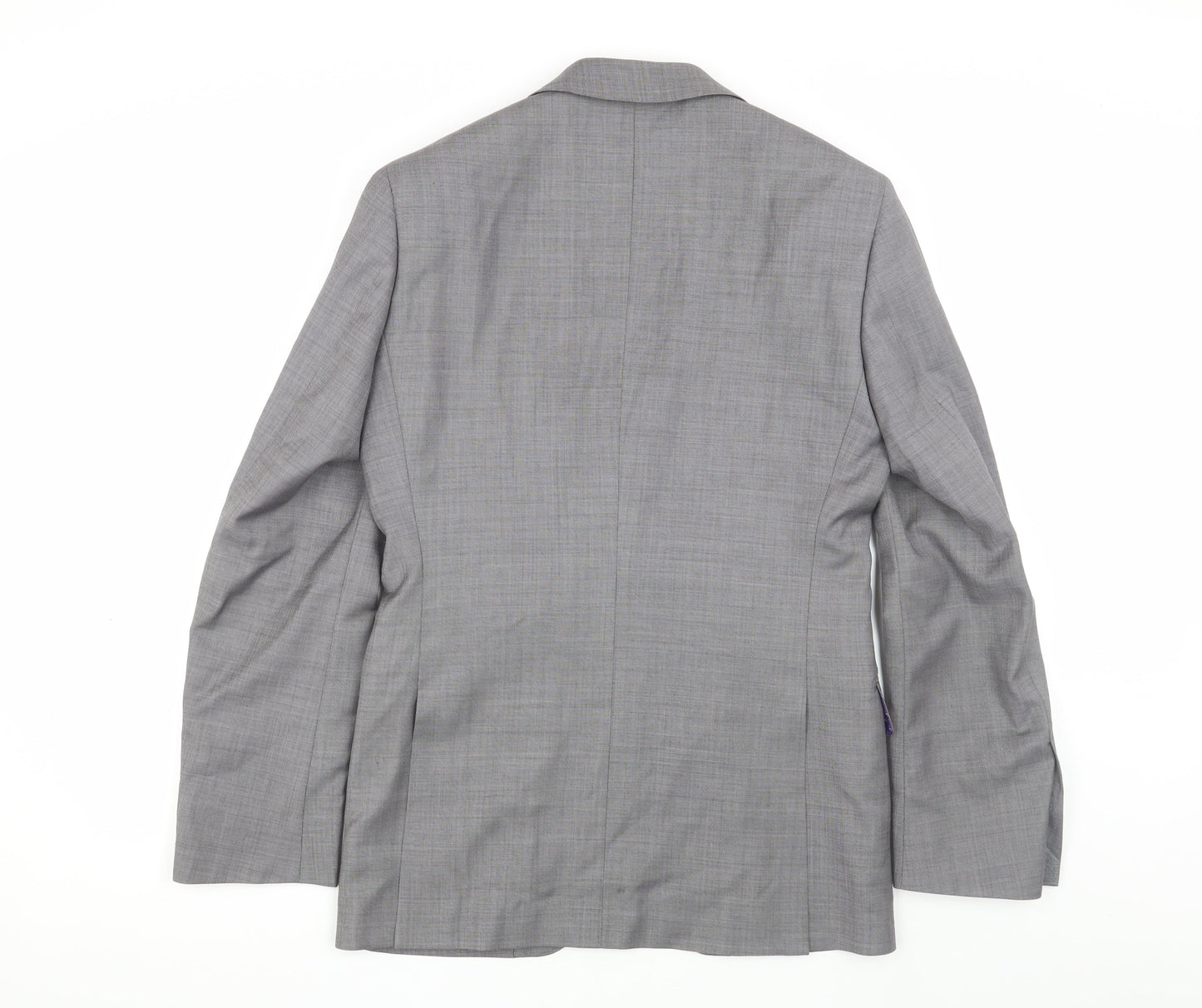Moss Men's Grey Tailored Wool Suit 36R