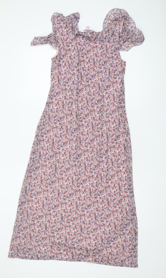 Laura Ashley Women's Floral Midi Dress, Size 12 - Petite