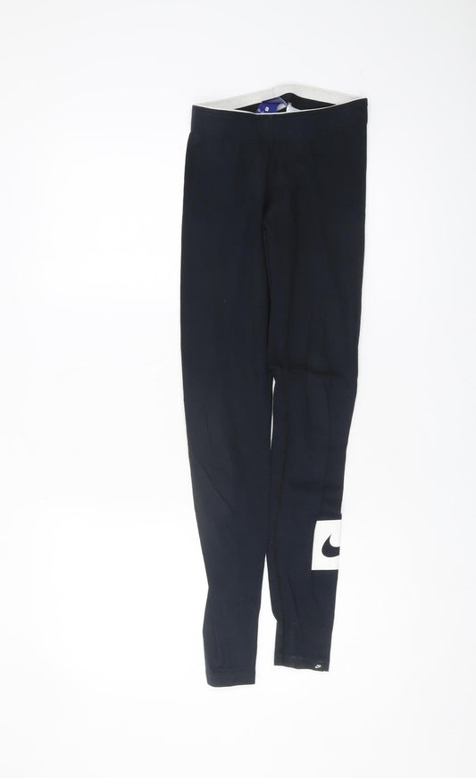 Nike Women's Black XS Leggings with Logo