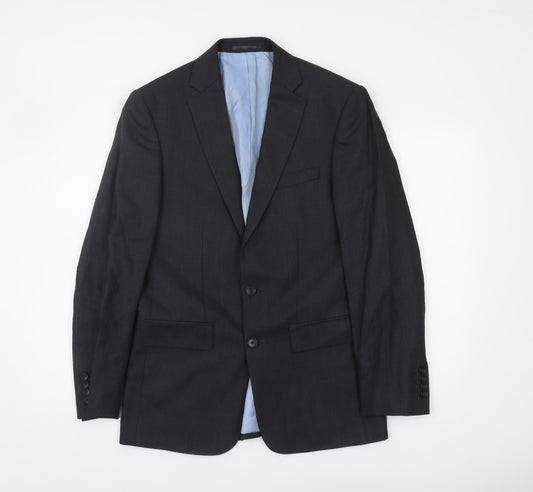 Charles Tyrwhitt Men's Black Wool Blazer 38R Formal