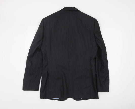 Charles Tyrwhitt Men's Black Wool Blazer 38R Formal