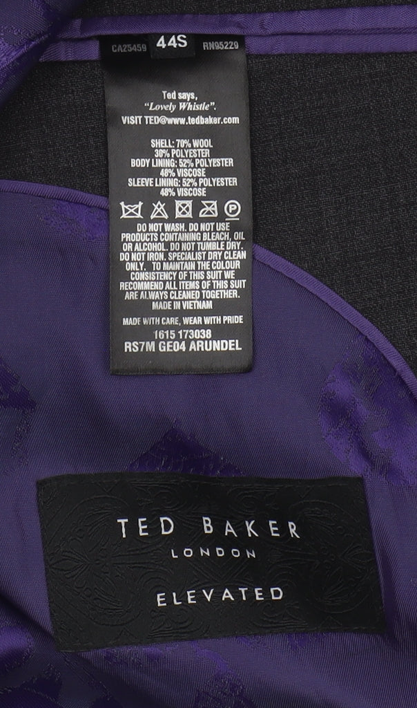 Ted Baker Men's Black Blazer Jacket 44S Formal
