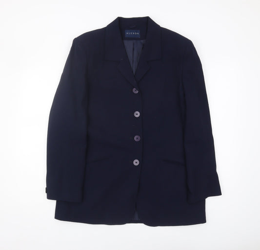 Alexon Women's Blue Wool Blazer Size 14