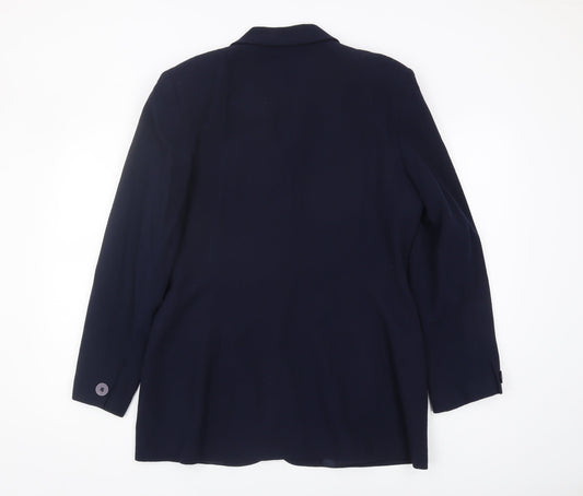 Alexon Women's Blue Wool Blazer Size 14