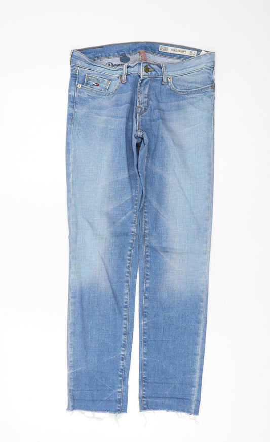 Additional front view of Hilfiger Denim Women's Blue Skinny Jeans, size 8