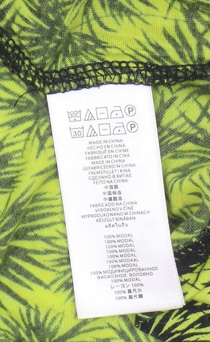 Michael Kors Women's Green Floral Sleeveless T-Shirt XL