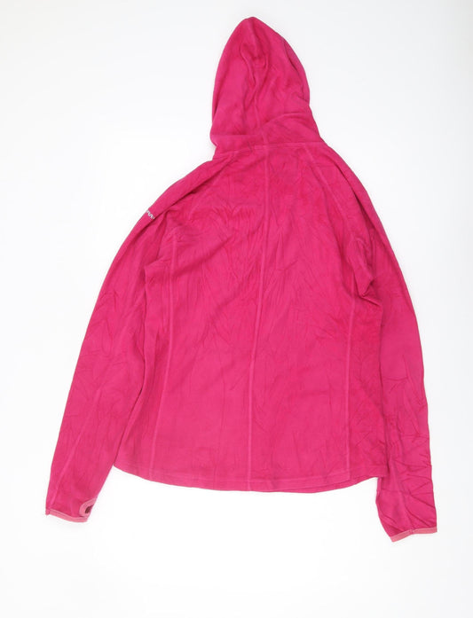 Trespass Women's Pink Fleece Jacket L Hooded Lightweight