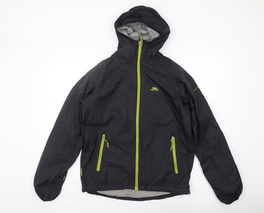Trespass Men's Black Parka Jacket S Waterproof Breathable