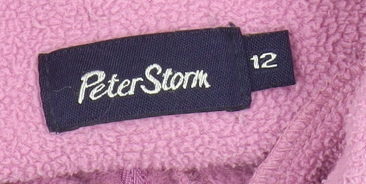 Peter Storm Women's Pink Fleece Sweatshirt Size 12