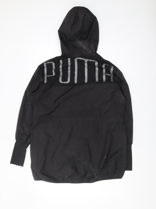Puma Women's Black Windbreaker Jacket Size 10