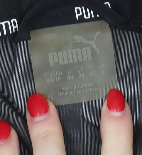 Puma Women's Black Windbreaker Jacket Size 10