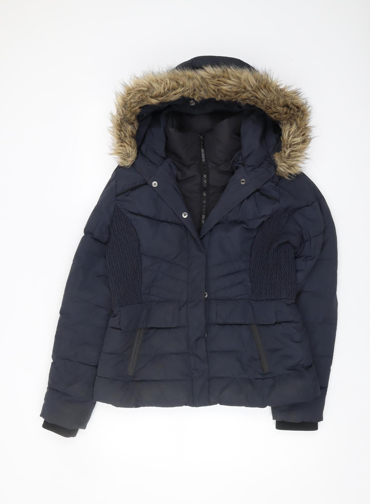 Superdry Women's Black Puffer Jacket Size 10