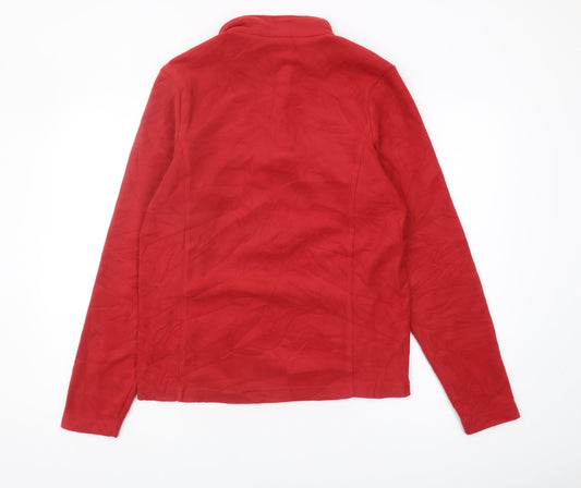 Mens UK S TOG24 Red 1/4 Zip Sweatshirt