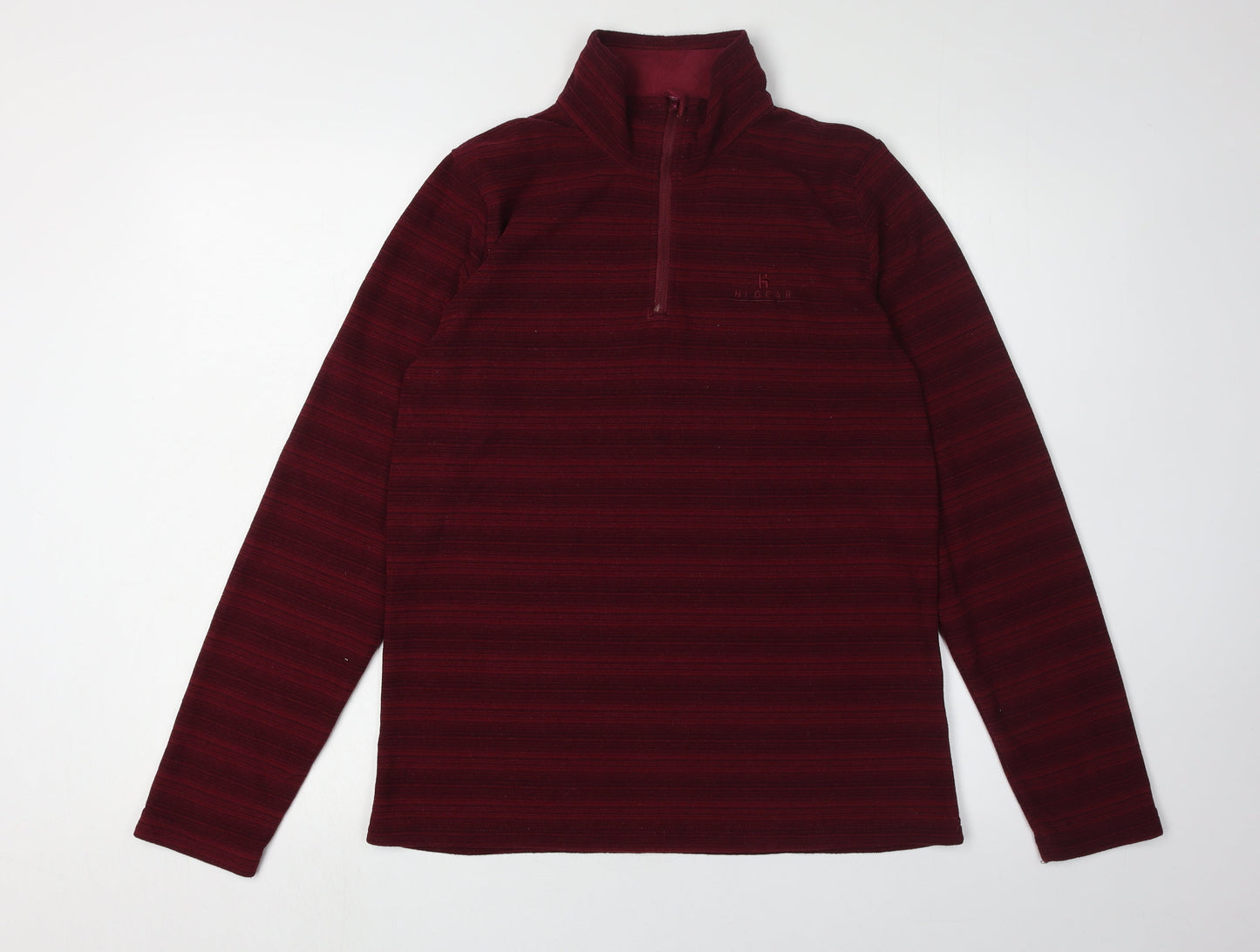Hi Gear Women's Red Striped Pullover Sweatshirt Size 12