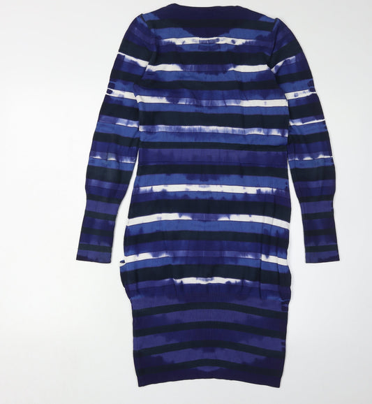 Karen Millen Women's XS Striped Knit Dress